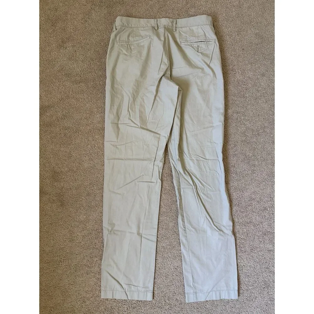 J.Crew Lightweight Men’s Khaki Chino Pants W32 L34 Beige Straight Leg